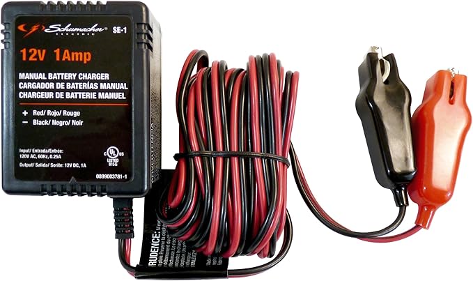 Schumacher SE-1 Trickle Manual Battery Charger - 1 Amp, Battery