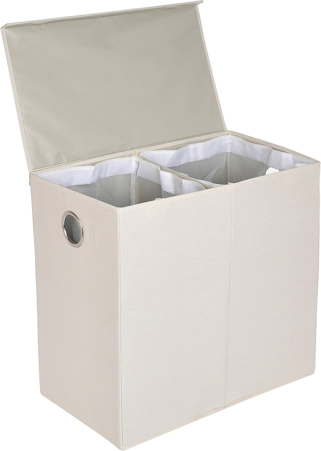 AmazonBasics – Organizador de colada abatible con tapa magnética, Beige: Amazon.es: Hogar