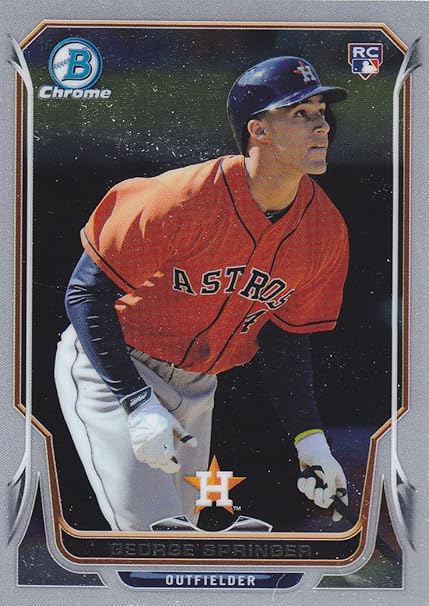 2014 BOWMAN CHROME GEORGE SPRINGER RC ROOKIE CARD ASTROS At Amazon s 