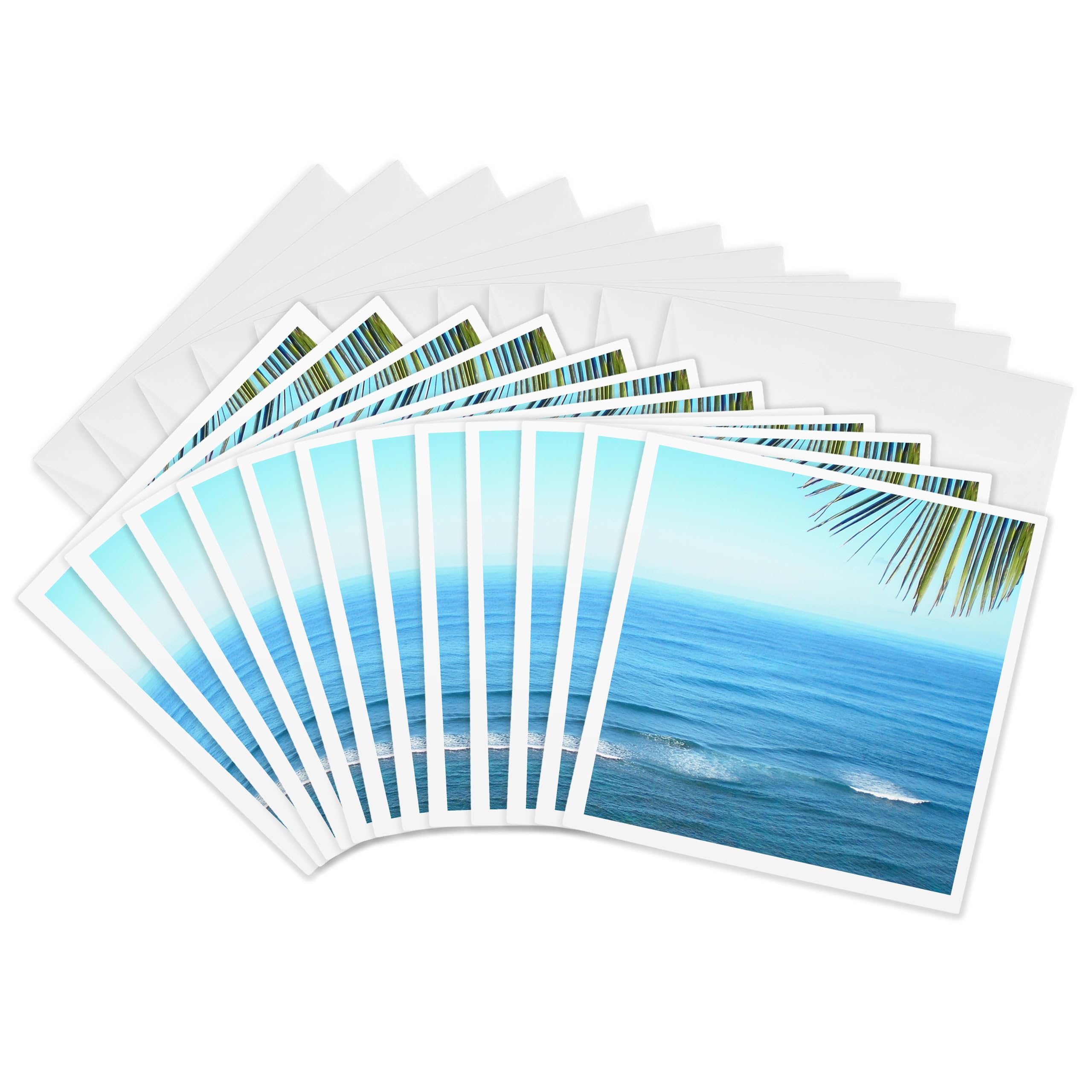 3dRose gc_23540_2 6 x 6-Inch "Hawaii Sea" Greeting Card (Pack of 12)