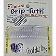 Good Hair Days Grip-Tuth Shorty Comb - Decorative Side Comb for Hairstyling, Hair Decorative and Fine, Thin Hair (Crystal, 1 Count - 3 ¼ inch)