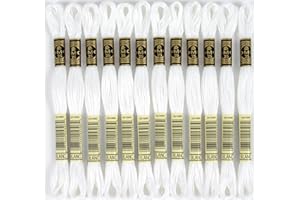 Bulk Buy: DMC Six Strand Embroidery Cotton 8.7 Yards White 117-BLANC (12-Pack)