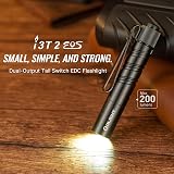 OLIGHT I3T2 EOS Torch 200 Lumens Mini AAA EDC Flashlight Pocket Clip Headlamp view 2