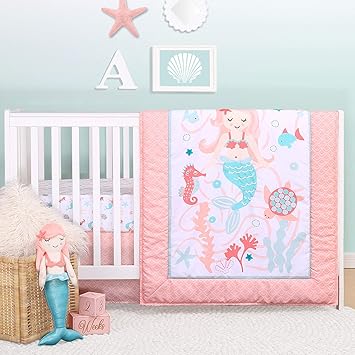 mermaid crib bumper