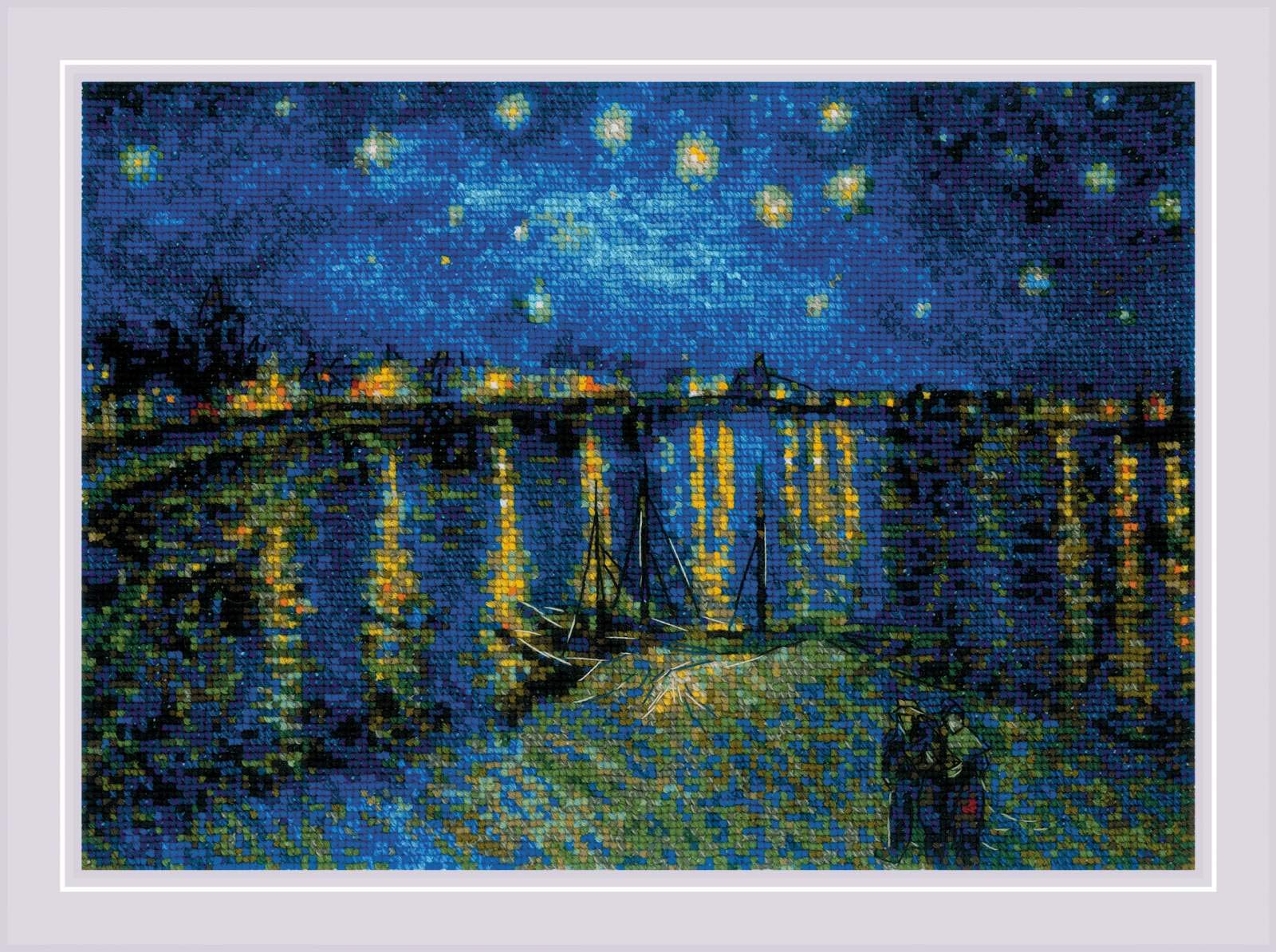 Riolis Cross Stitch Kit - 1884 - Starry Night Over the Rhone
