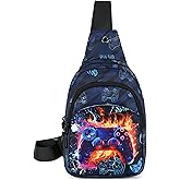 CAMTOP Crossbody Bag Kids Sling Bag Shoulder Bag Chest Pack Small Cartoon Boys Girls Travel Cycling Skating 3-8 years old