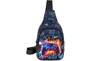 CAMTOP Crossbody Bag Kids Sling Bag Shoulder Bag Chest Pack Small Cartoon Boys Girls Travel Cycling Skating 3-8 years old