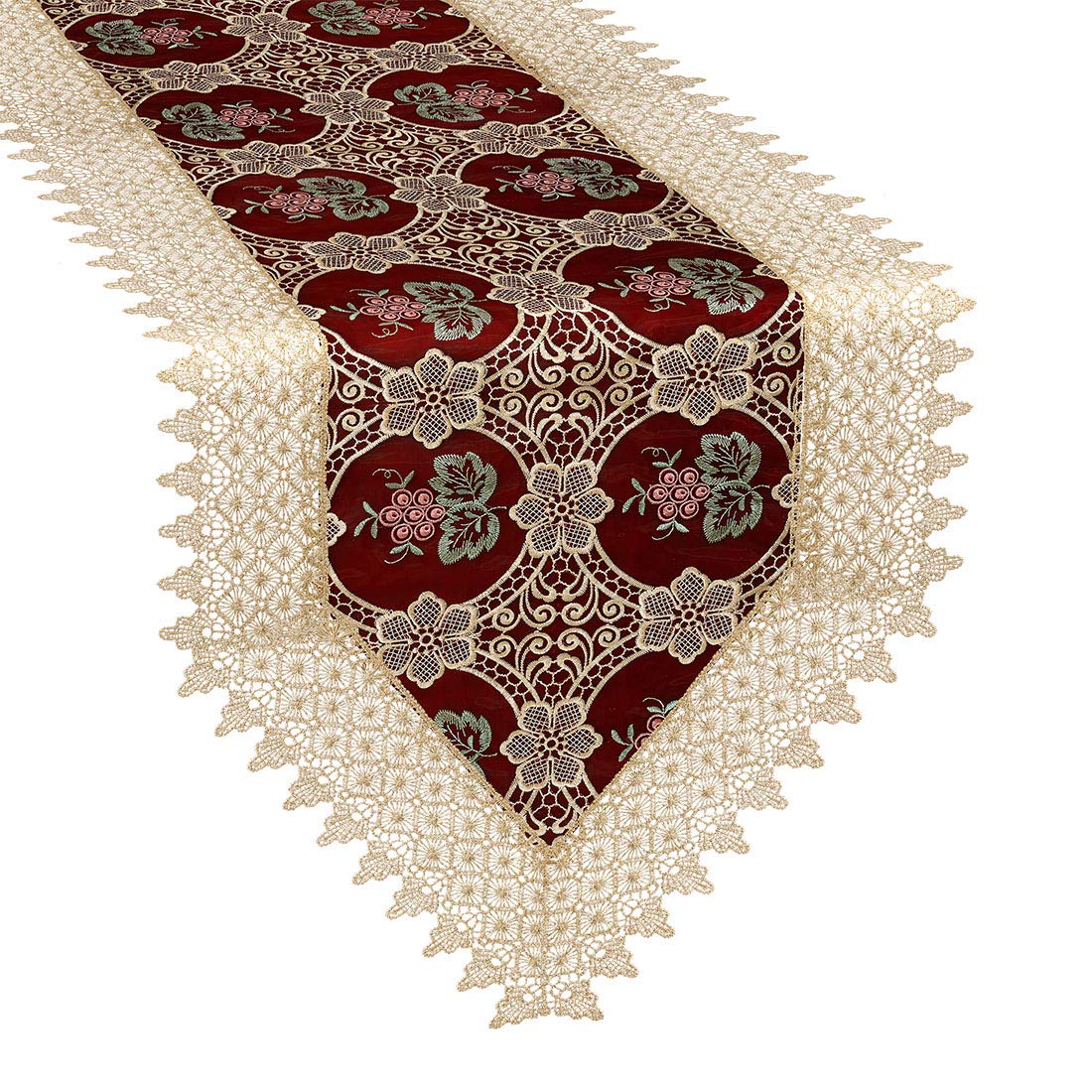 Best burgundy table runner 60′