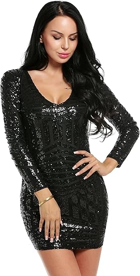 blue sparkly bodycon dress