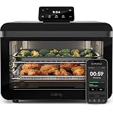 CHEF iQ MiniOven Smart Toaster Oven Air Fryer Combo, 11-in-1 Countertop Convection Oven, Bake, Broil, Air Fry, Broil, Dehydrate, 1750W, 25 Qt Capacity, Fast Cooking with Touchscreen Controls &ndash; Black