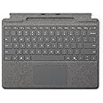 Microsoft Surface Pro Keyboard for Surface Pro Copilot+ (11th Edition), Pro 9 and 8 with Pen Storage, Alcantara Material, Platinum