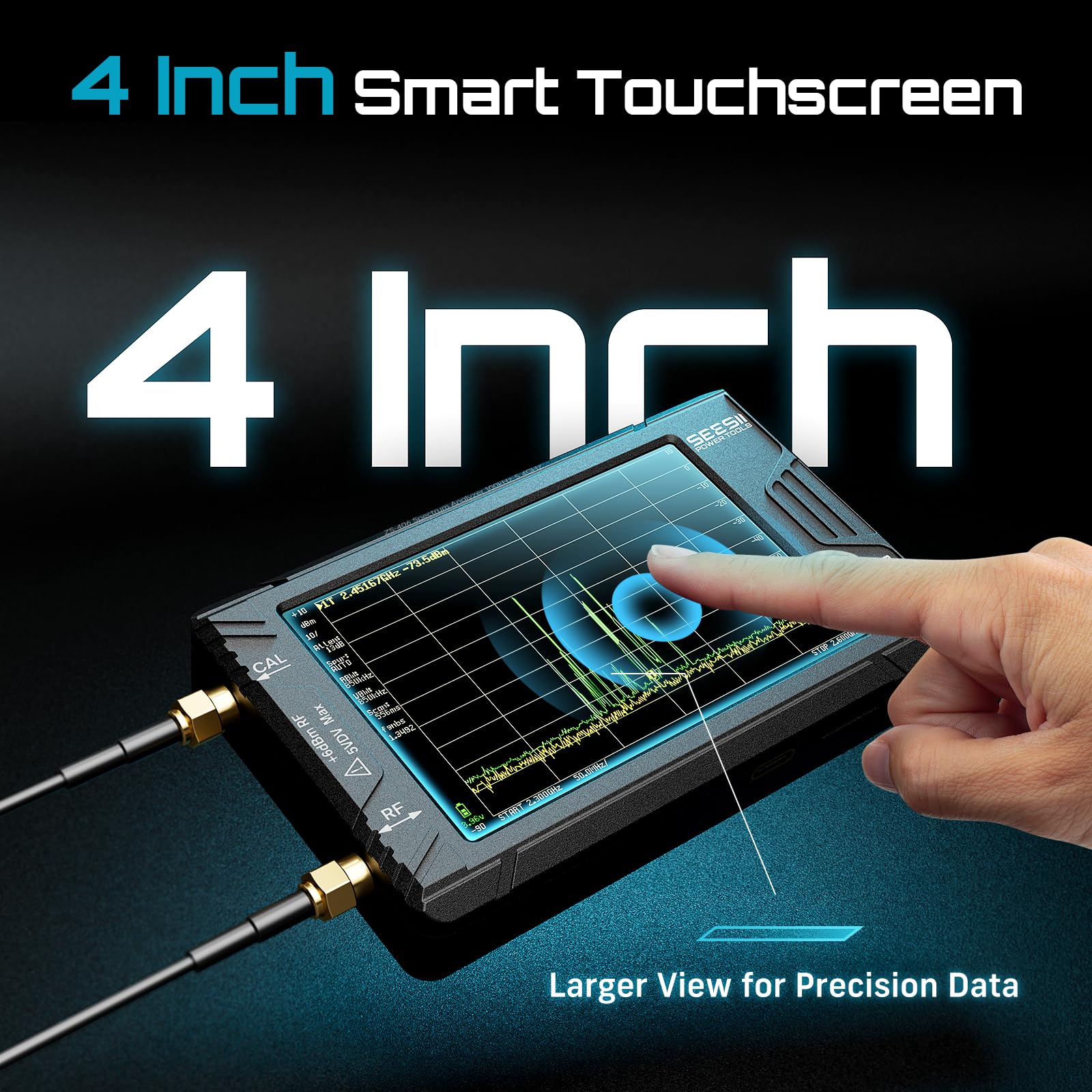 SEESII TinySA Ultra+ ZS406 Spektrumanalysator – 4 Produktbild-Vorschau 2