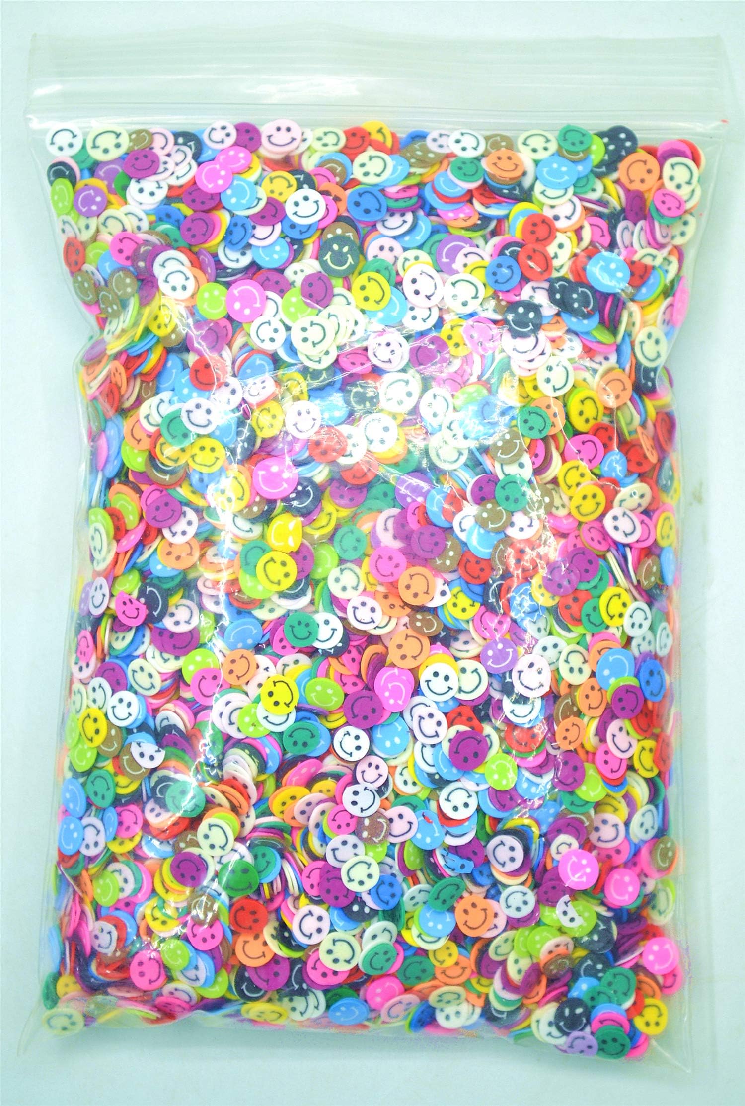 VolksRose 10000 Pcs Soft Clay 3D Nail Art Canes Stickers Mini Designs Multi-Colored Smiley Face Assorted Pattern Slice Cellphone Face and More Decorations Tools #5