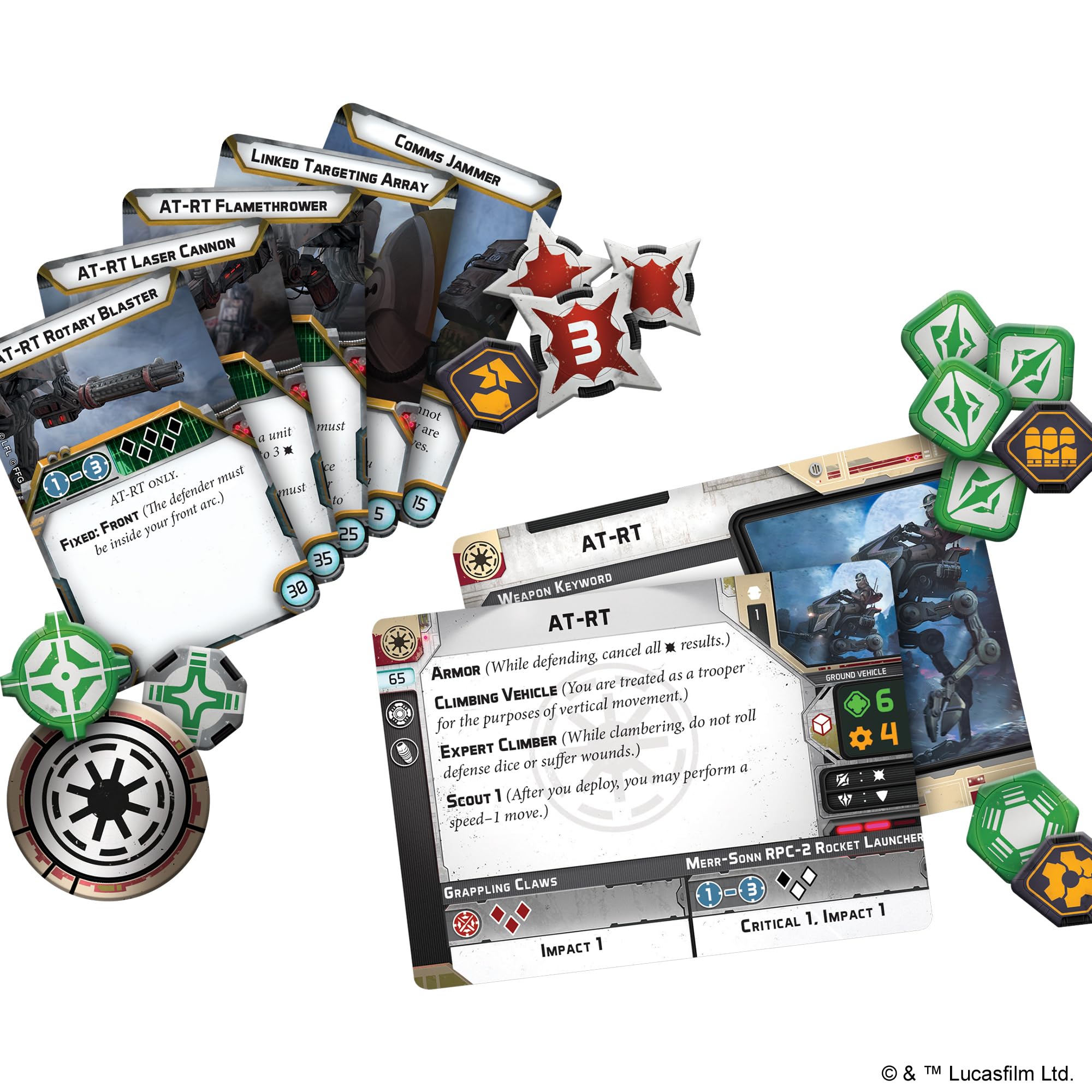 Star Wars: Legion Republic AT-RT UNIT EXPANSION - Republic Scout Walker, Tabletop Miniatures Game, Strategy Game for Kids and Adults, Ages 14+, 2 Players, 3 Hour Playtime, Made by Atomic Mass Games