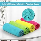 HOMEXCEL Microfibre Cloths 8 Pack Assorted Colors 29x29 cm view 3