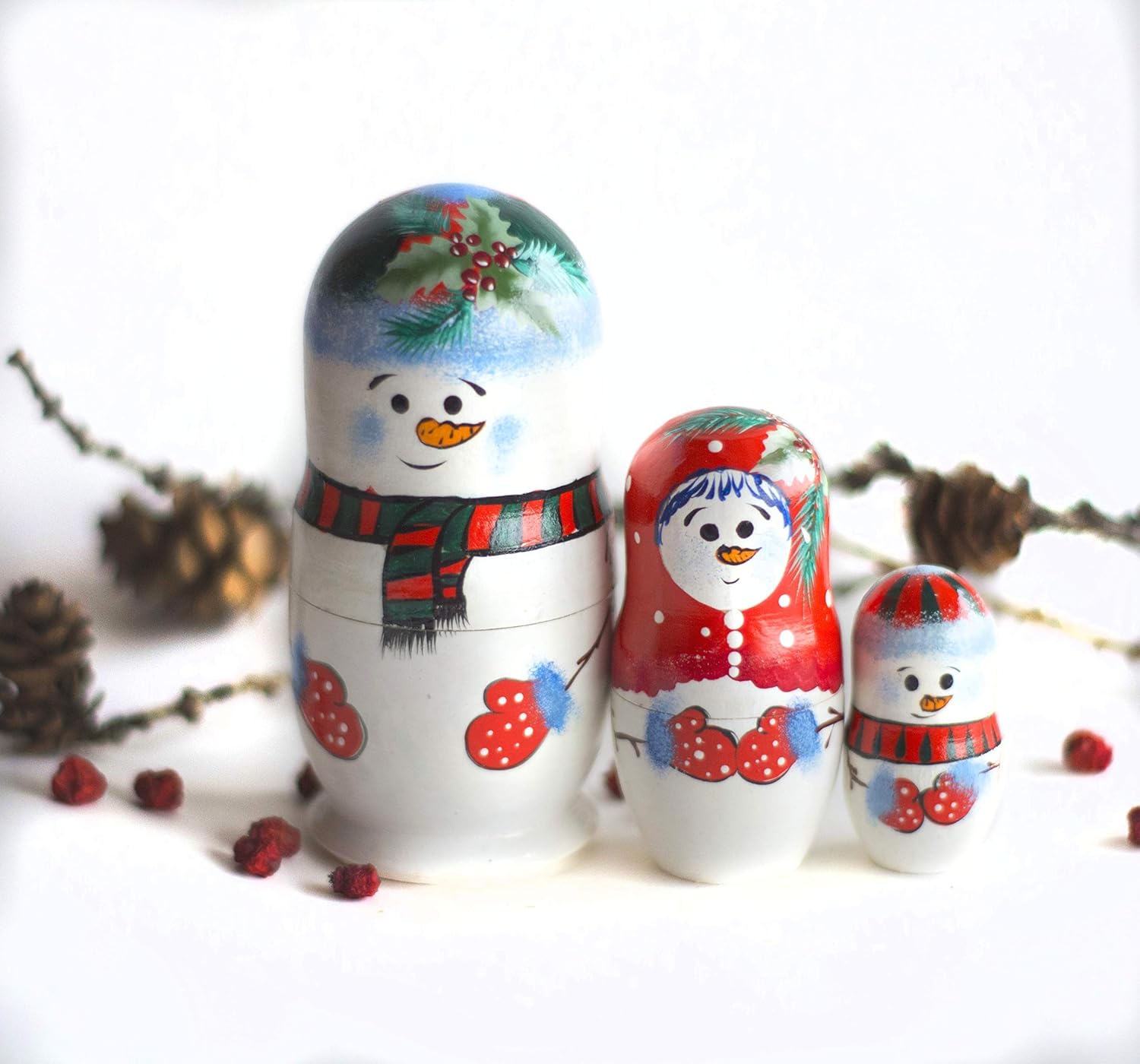 snowman nesting dolls