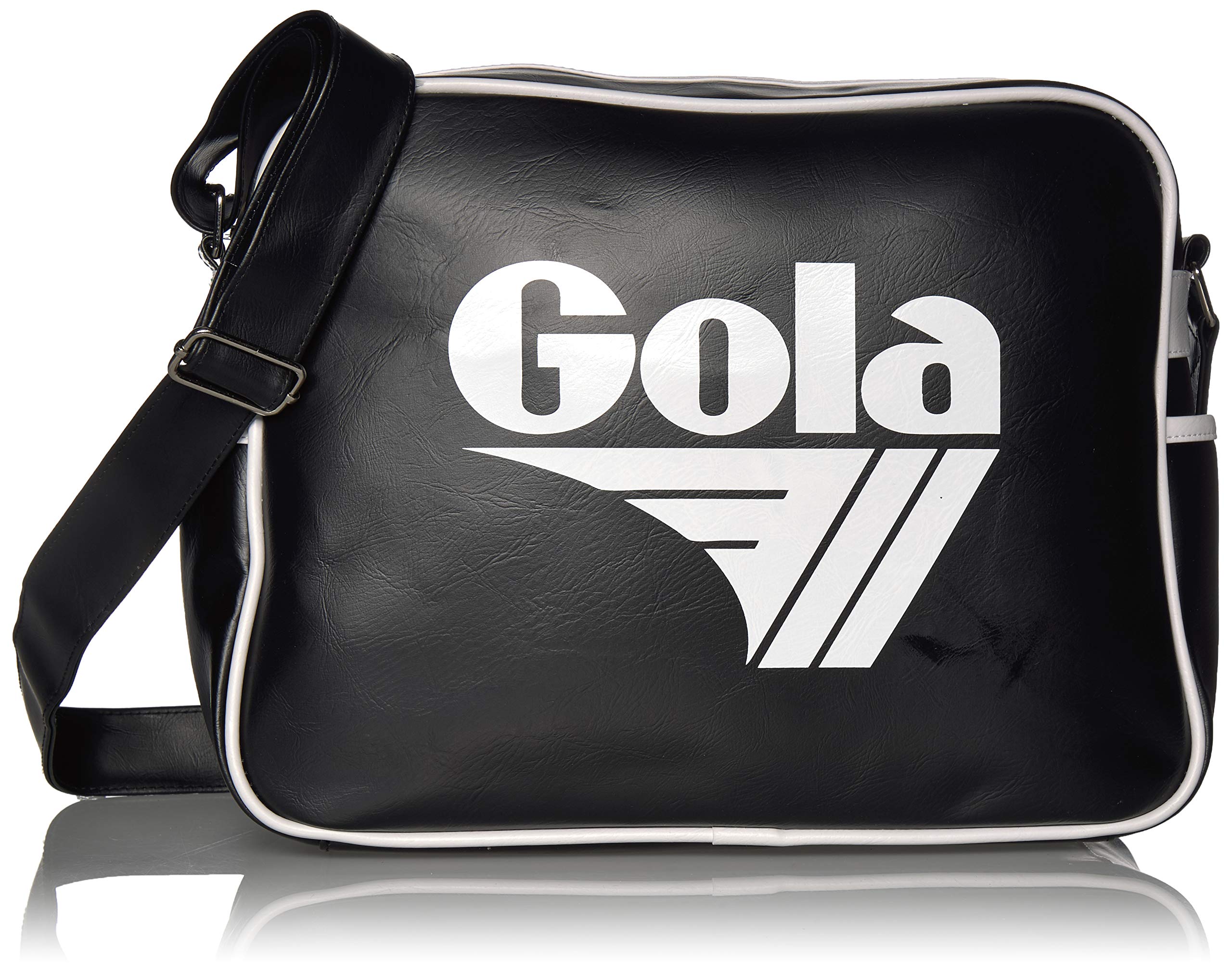 Gola Classics Unisex Adult Redford CUB901 Messenger Bag, Black (Black/White), One Size