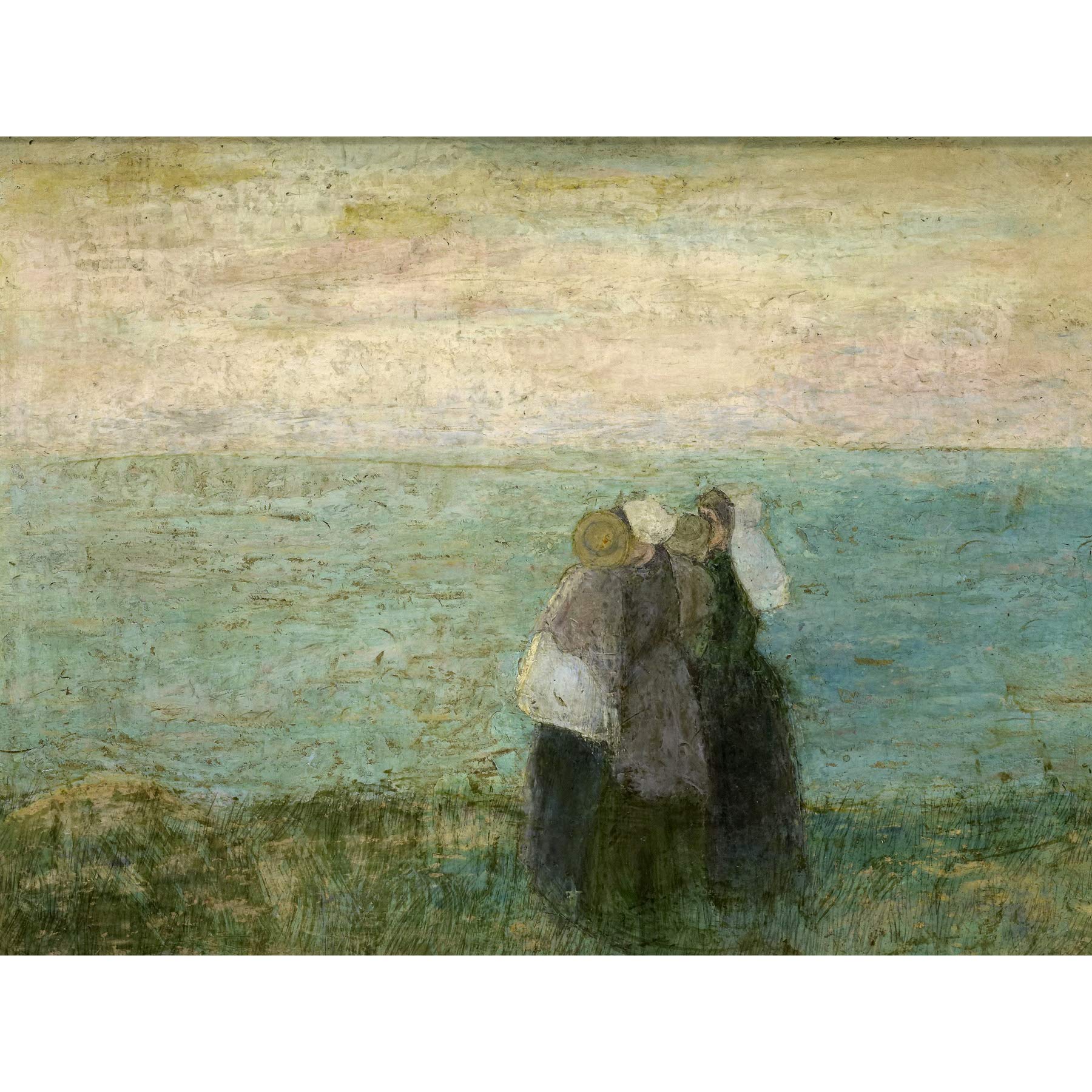 Artery8 Toorop Women At Sea Seascape Painting Large Wall Art Poster Print Thick Paper 18X24 Inch