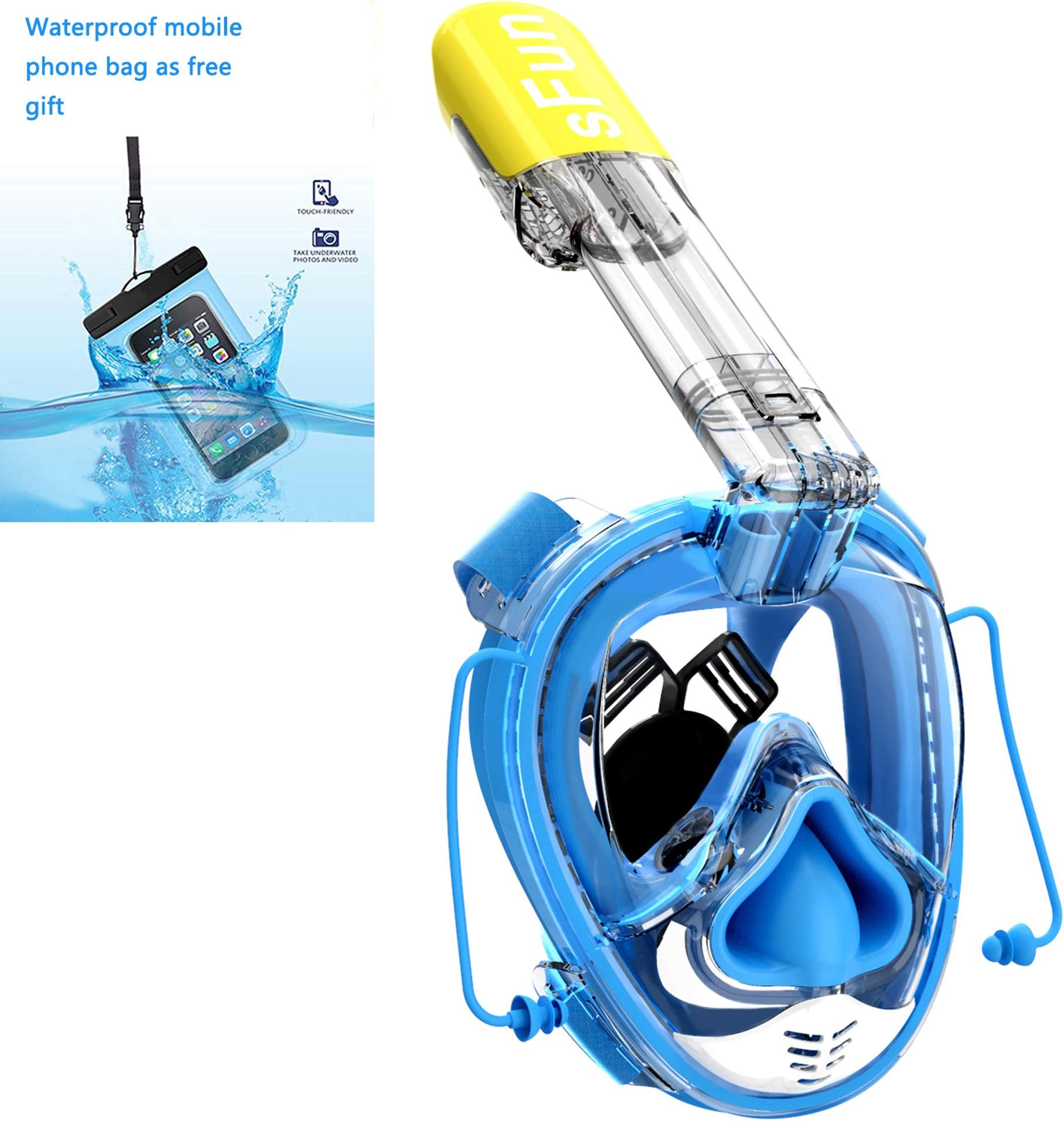 SFUN Snorkeling Mask Full Face Snorkel Mask