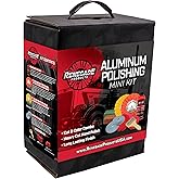 Renegade Products Aluminum Polishing Mini Kit Complete with Buffing Wheels, Buffing Compounds, Right Angle Grinder Safety Fla