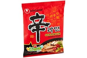 NongShim Shin Ramyun Noodle Soup, Gourmet Spicy, 4.2 Ounce (10 Pack)