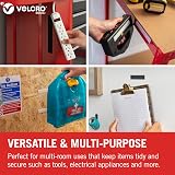 VELCRO Brand Stick On Tape 20mm x 1m Black Cut-To-Length Strong Hook & Loop view 4