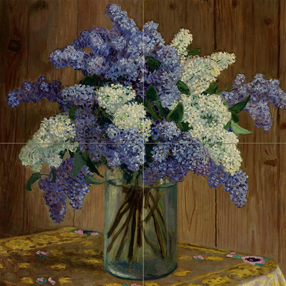 Lilacs by N.Belsky Glass vase Table Tile Mural Kitchen Backsplash Marble Ceramic - 第 15/58 張圖片