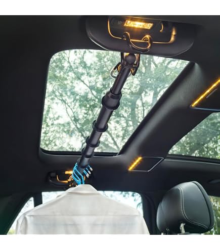Travel Clothing Organizer Heavy Duty Car Clothes Hanger Bar ...