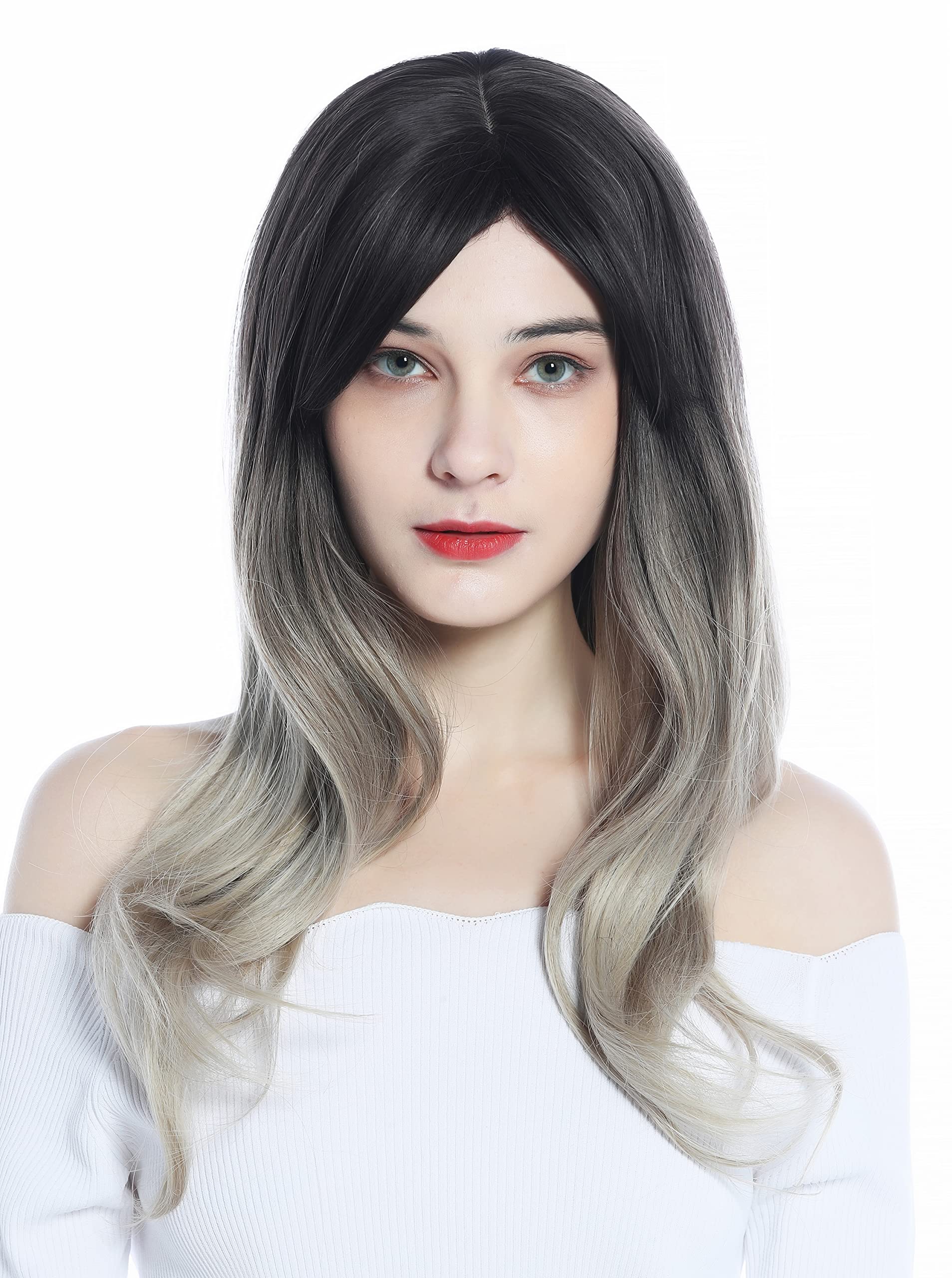 WIG ME UP - LC271N-2-10T85/88 Women's Wig long ombre medium brown to vanilla blond and balayage highlights