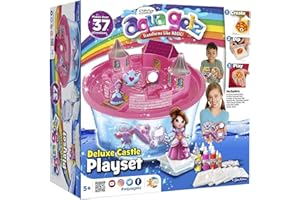 ZOINKS AQUA GELZ Aqua Gelz™ 3D Magic Gel Craft Kit Unique Arts & Crafts for Kids Squishy Maker Machine Water Toys Kid Toys for Girls Boys Make Your Own Squishies (Deluxe Castle Playset)
