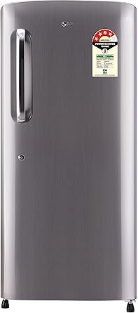 LG 215 L 4 Star Direct Cool Single Door Refrigerator(GL-B221APZX.DPZZEBN, Shiny Steel,Smart Inverter Compressor)