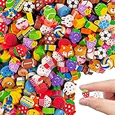 180pcs Random Mini Erasers for Kids, Bulk Cute Pencil Erasers Small Fun Erasers for Classroom Rewards Party Favors Gift Filling Eraser