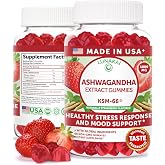 Lunakai USA Made KSM-66 Ashwagandha Gummies for Women &amp; Men, 60ct | High-Potency Daily Vegan Supplement for Stress, Mood &amp; Sleep Support - Tasty, Gelatin-Free and Non-GMO Formula