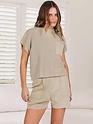 ANRABESS Women's Two Piece Summer Outfits Knit