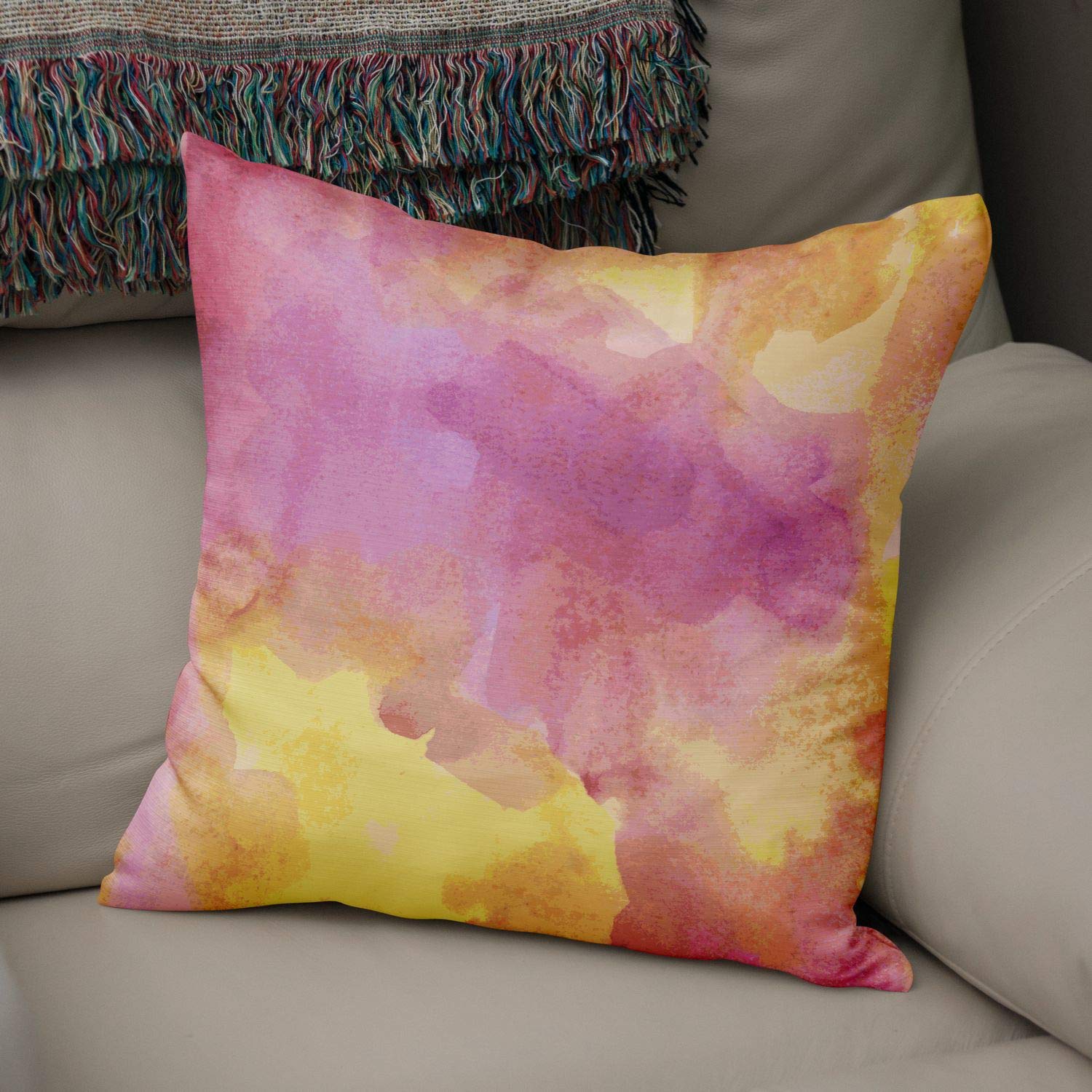 Bonamaison Decorative Cushion Cover Random Pattern, Throw Pillow Covers, Home Decorative Pillowcases for Livingroom, Sofa, Bedroom, Size:43X43 Cm - Designed and Manufactured in Turkey