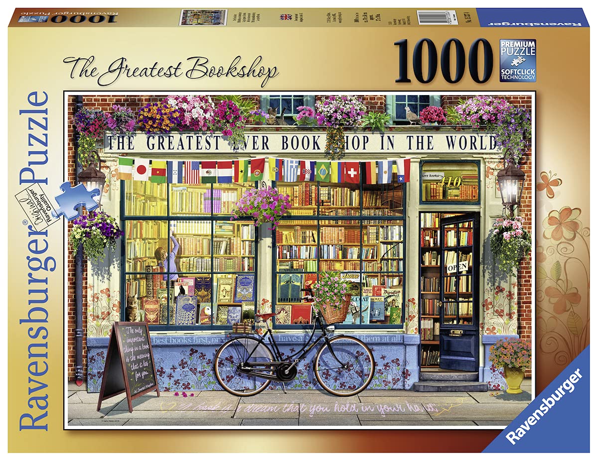 Ravensburger The Greatest Bookshop 1000 Piece Jigsaw Puzzle for Adults and for Kids Age 12 and Up โ image 1