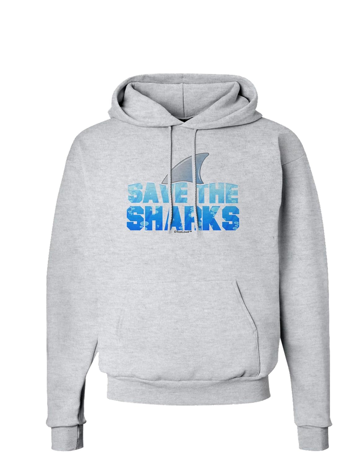TooLoud Save The Sharks - Fin Color Hoodie Sweatshirt
