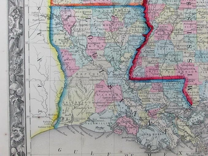 Map Of Louisiana And Mississippi Maping Resources