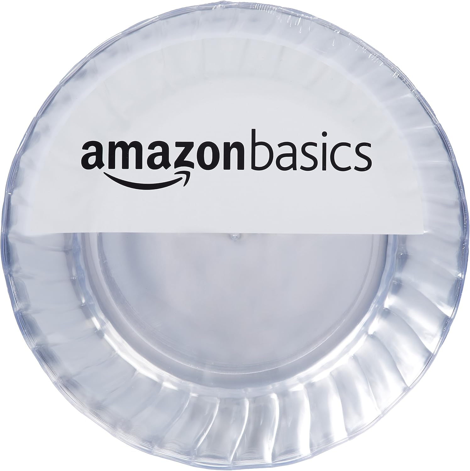 Basics Disposable Clear Plastic Plates, 100-Pack, 7.5-inch: Kitchen & Dining