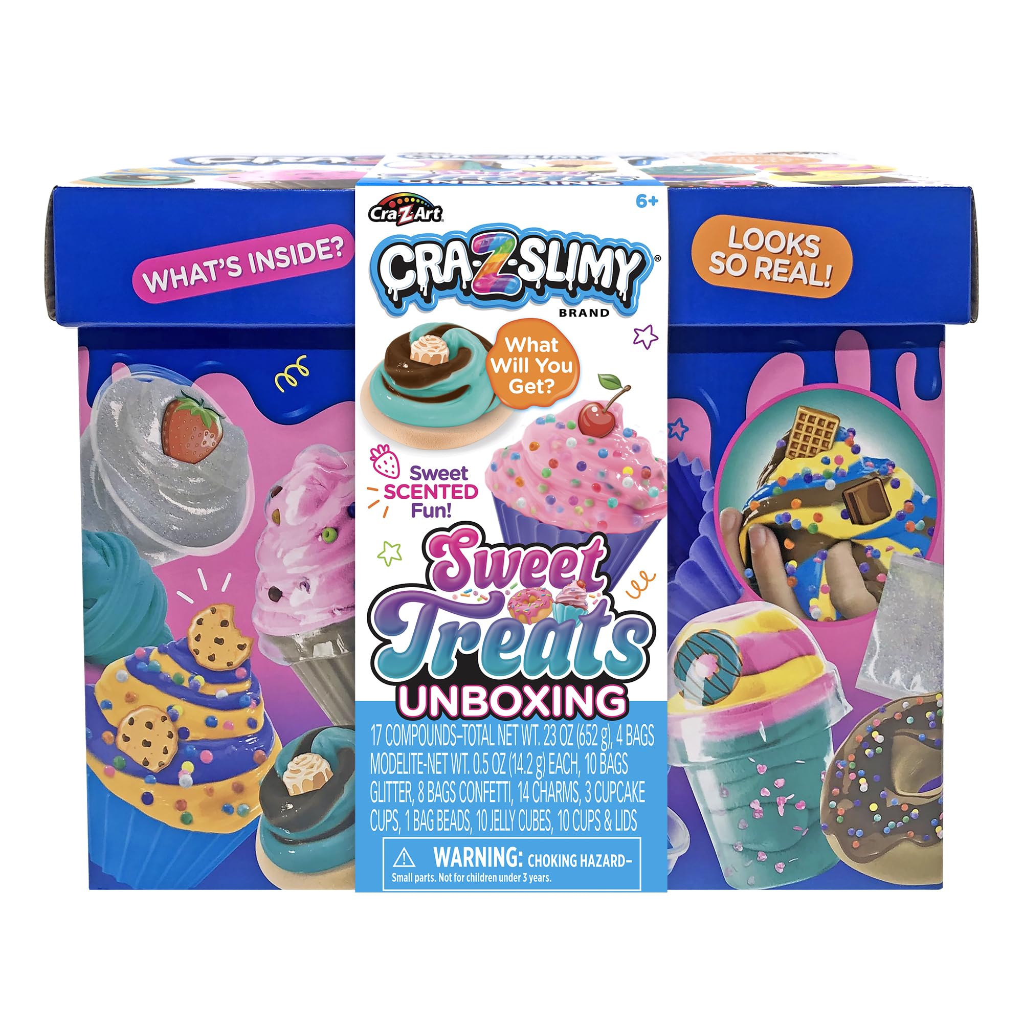 Photo 1 of **MAJOR DAMAGE - See clerk notes**
CRA-Z-Slimy Sweet Treats Scented Slime Unboxing Kit, Create Slimy Sweet Scented Slime Creations, Ultimate Custom Playset, Ages 6+