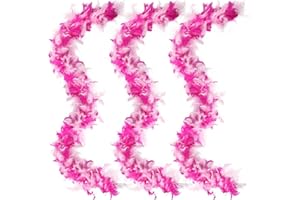 MehelloFeather Feather Boa 30g 3Pcs/120g 1Pcs Turkey Feather Boa for DIY Craft Wedding Party Costume Decoration