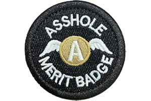 EHOPE Asshole Patch Merit Badge Tactical Asshole Patch Military Funny Patch