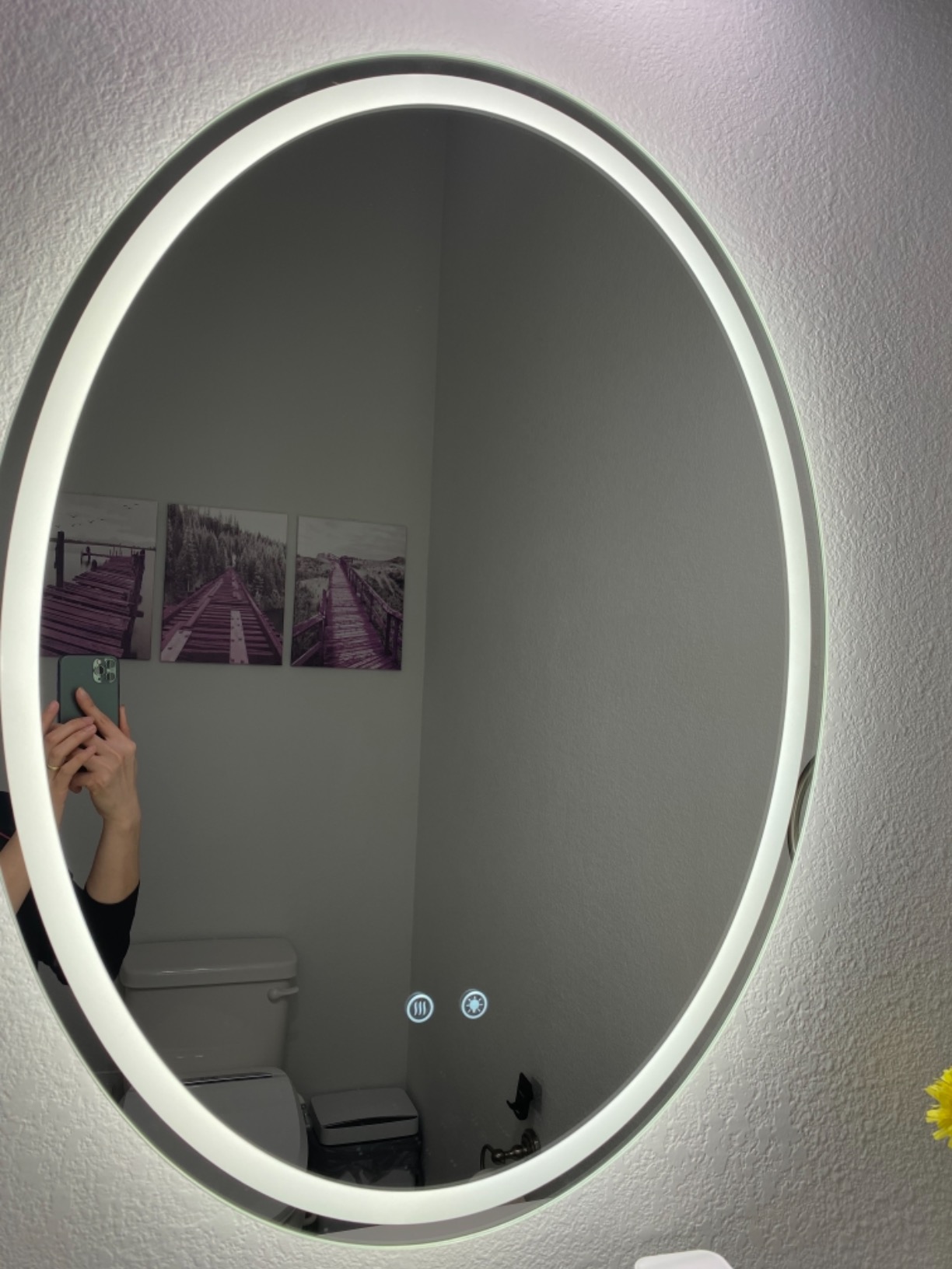 28/mo Finance Keonjinn Oval LED Mirror for Bathroom 24 x 32 Inch