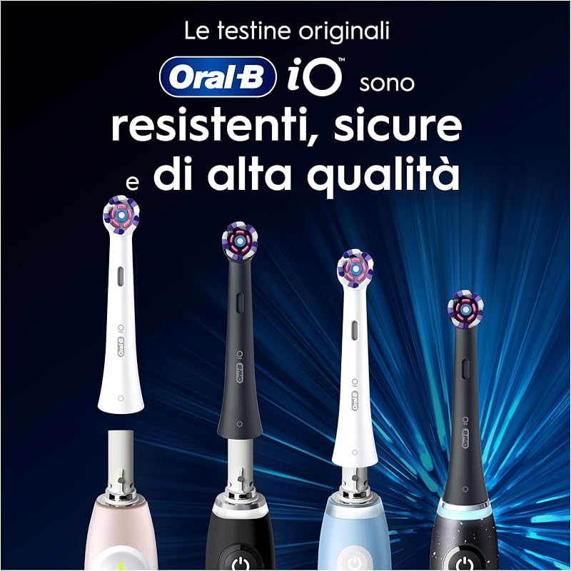 Testine di Ricambio iO Radiant White, Bianche, 8 Ricambi