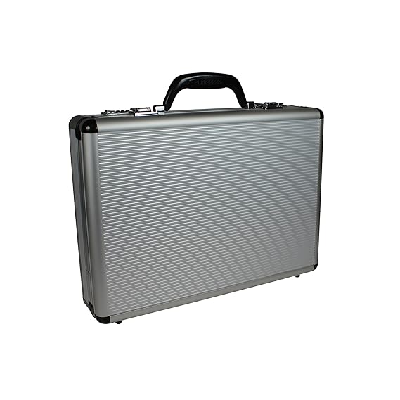 World Traveler World Traveler Fasano Aluminum Silver 4-inch-wide Attache Briefcase Briefcase