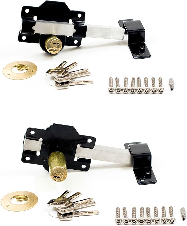 Gatemate Keyed Alike Keyed Both Sides Long Throw Gate/Door Lock For