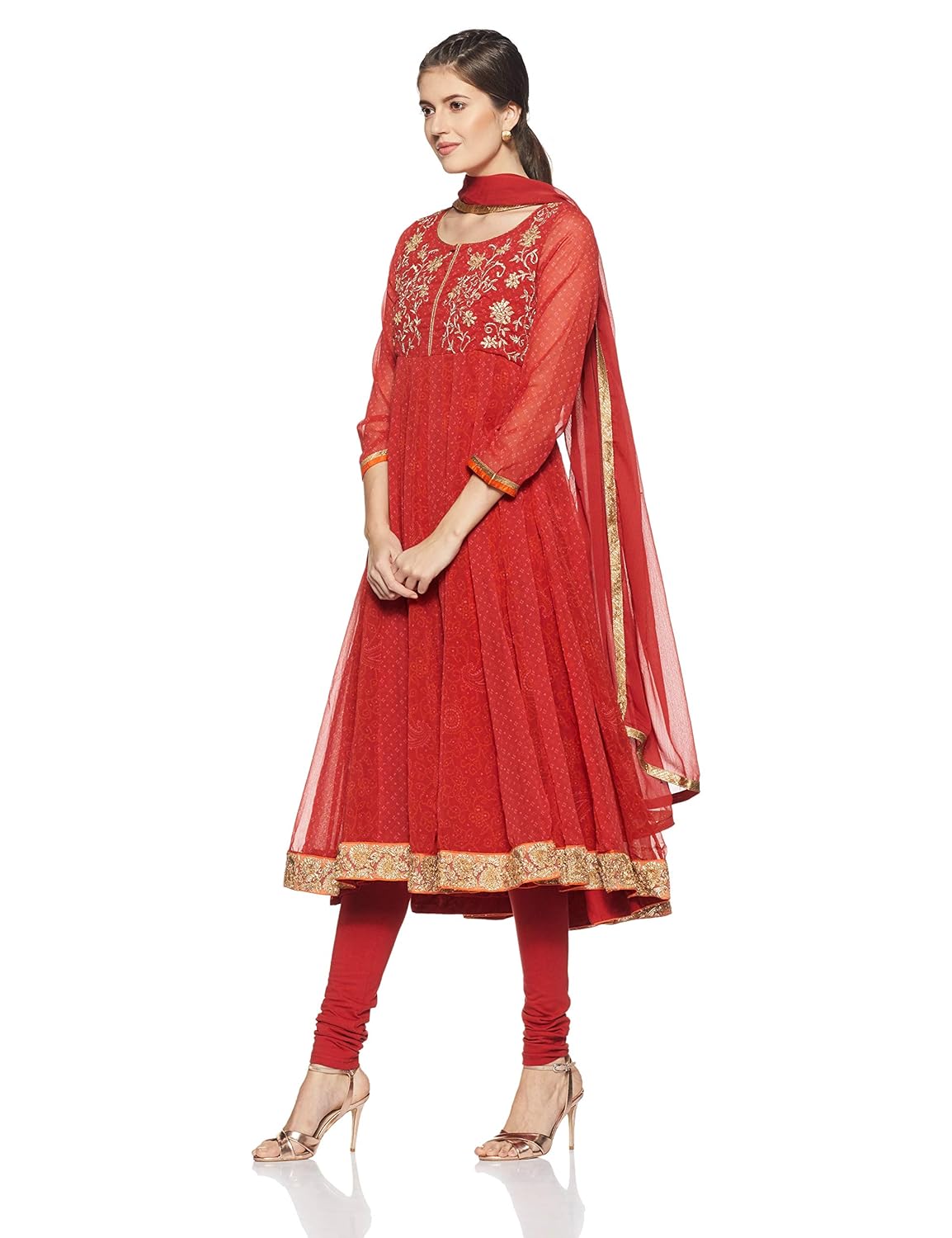 biba women's anarkali salwar suit