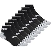 PUMA mens Quarter Crew Socks (8-Pack)