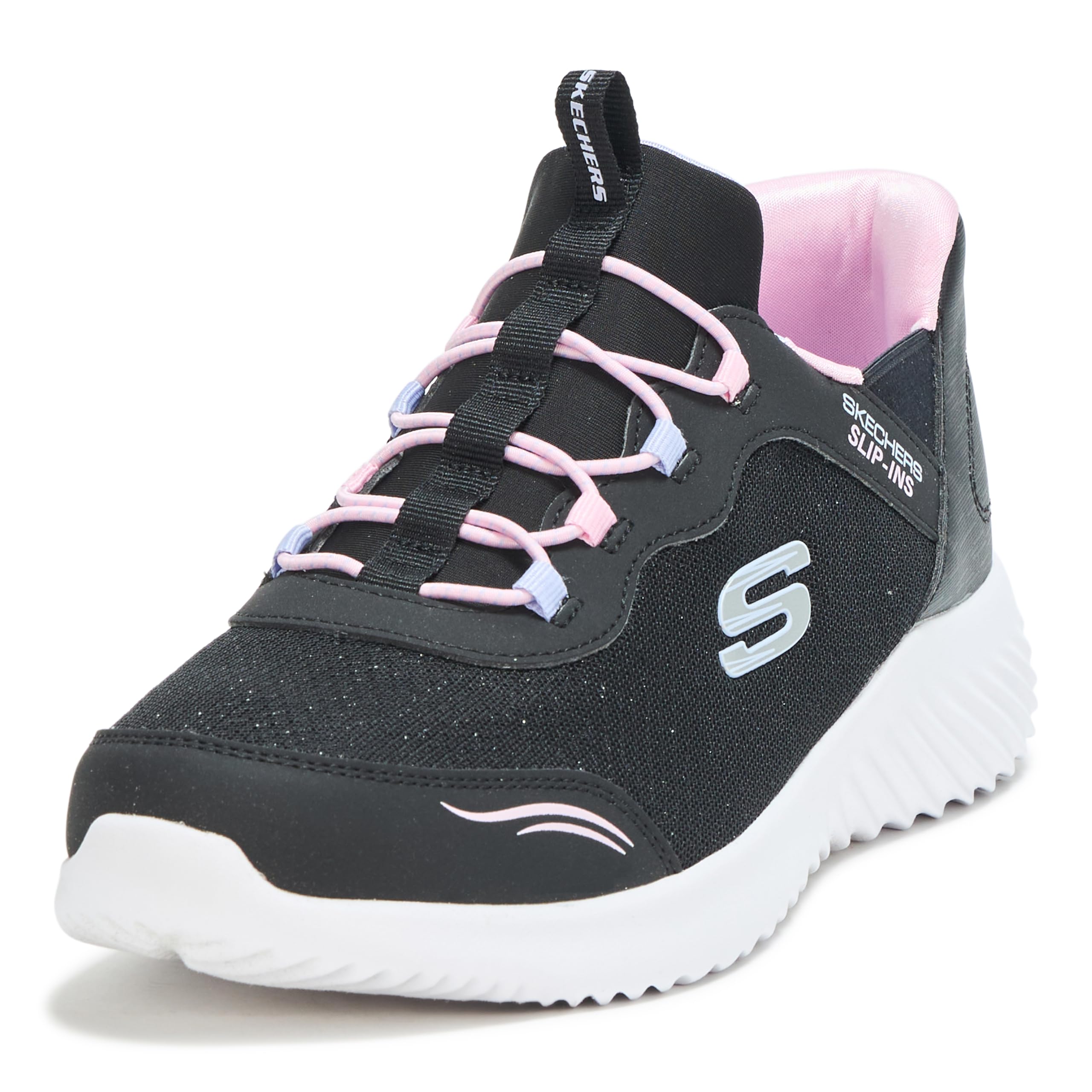 Skechers Kids Bounder - Simple Cute Sneaker, Black, 10.5 Little Kid Image