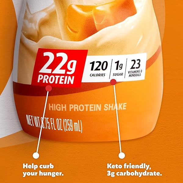 PREMIER PROTEIN SHAKE MINIS, CARAMEL, 22G PROTEIN, 120 CALORIES, NO ADDED SUGAR, 8.75 FL OZ, 12 PACK (PACKAGING MAY VARY)